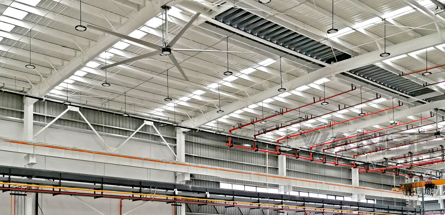 輪船制造車(chē)間永磁大型工業(yè)吊扇