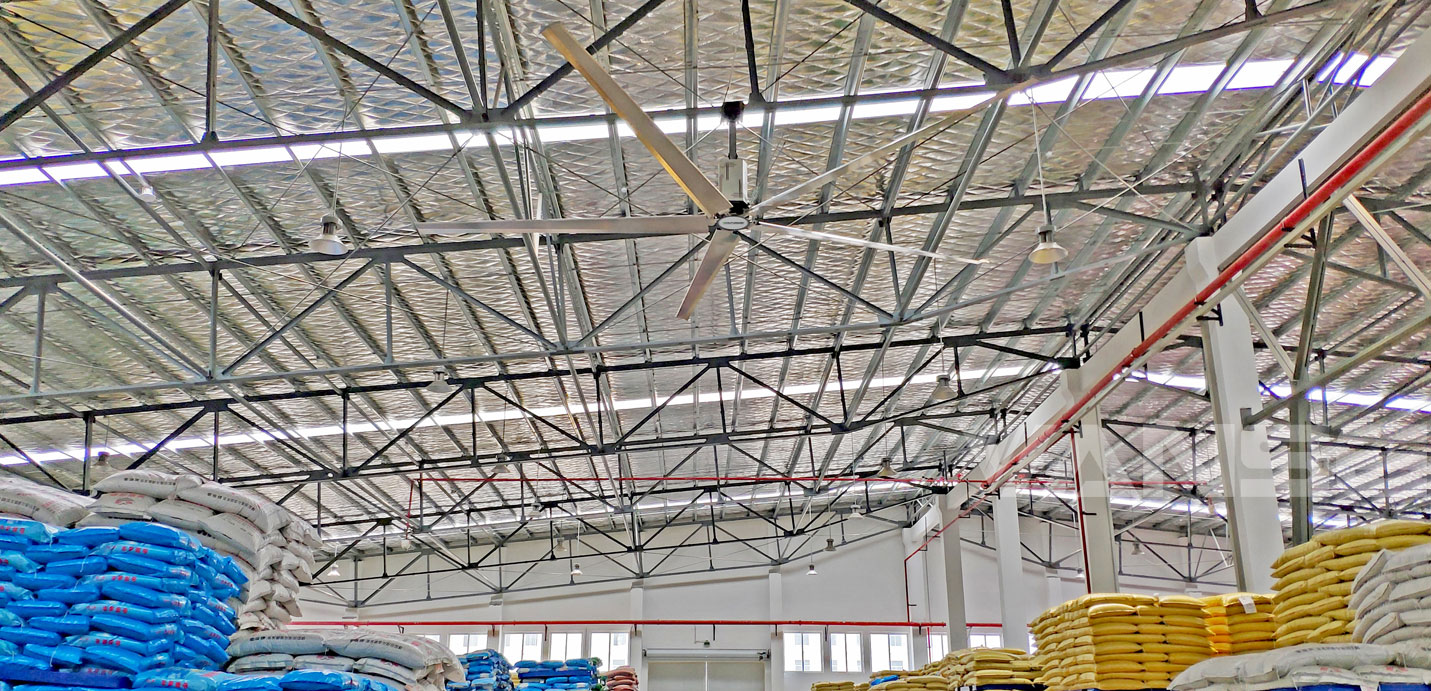 安徽毫州中草藥材倉(cāng)庫(kù)工業(yè)大吊扇除濕